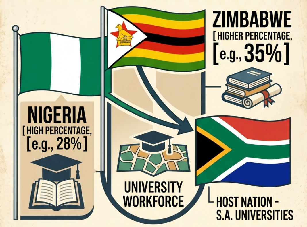 Zimbabweans and Nigerians Dominate Foreign Academic Workforce in South African Universities